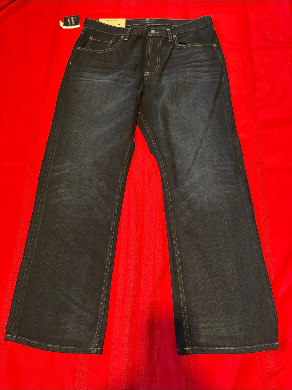 Banana Republic Men’s Dark Indigo Bootcut Jeans - Deep Blue